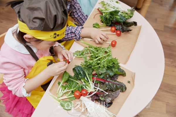 사진=CJ프레시웨이 '유치원 채소 학교'