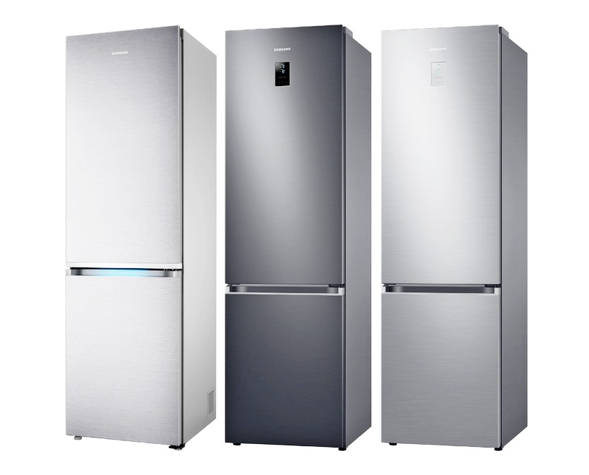 독일 최대 소비자 매체 스티바의 냉장고 평가에서 상냉방, 하냉동(BMF) 부문 1~3위를 석권한 삼성전자의 (왼쪽부터)1, 2, 3위를 차지한 냉장고. 사진=삼성전자