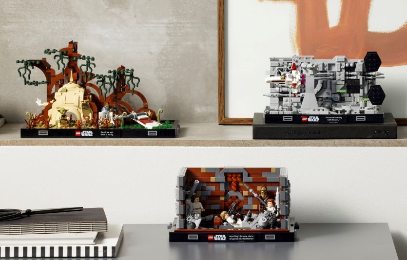 '레고 스타워즈 디오라마 시리즈' 3종제품이 정식출시에 앞서 선판매를 시작한다. 사진=레고그룹