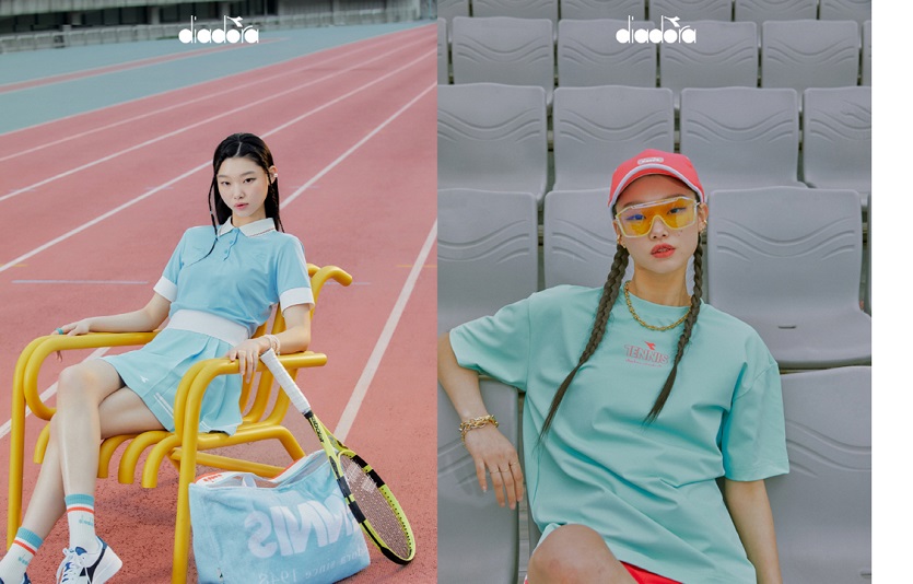 스포츠패션 브랜드 디아도라가 모델 배윤영의 ‘테니스 컬렉션’ 착용영상을 공개했다. 사진=디아도라