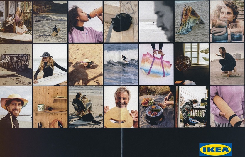 이케아가 친환경적인 서핑인들의 문화를 담은 여러 상품을 출시했다. 사진=이케아