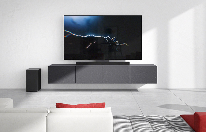 LG전자는 2023년형 LG 올레드 TV 맞춤형 사운드바 신제품을 ‘CES 2023’에서 공개한다. 사진=LG전자