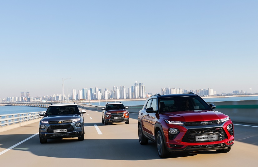 쉐보레 트레일블레이저가 1월 SUV 부문 해외판매 1위에 올랐다.&nbsp; 사진=한국GM