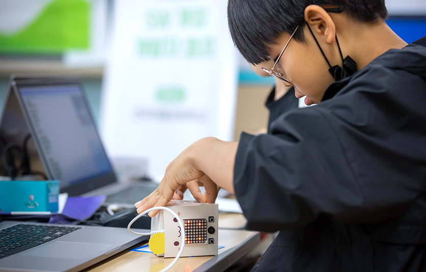 ‘디지털 새싹 캠프’는 디지털 교육 기회 확대를 위한 교육부와 한국과학창의재단의 공동 사업이다. 사진=TMD교육그룹