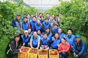 삼성물산 임직원·가족, 농가 일손돕기 봉사 활동