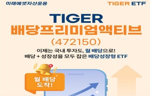 미래에셋, ‘TIGER 배당프리미엄액티브 ETF’ 신규 상장