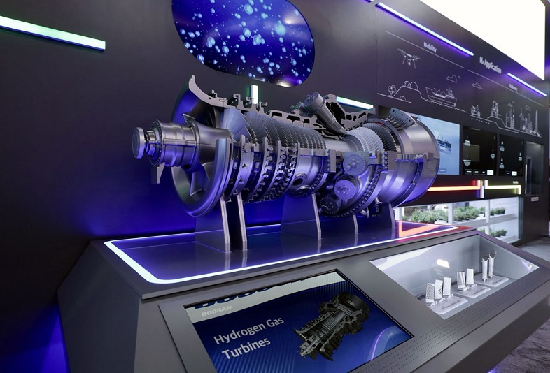 두산에너빌리티는 2027년 완료를 목표로 대형 수소터빈 개발을 진행중이다. 사진=두산에너빌리티