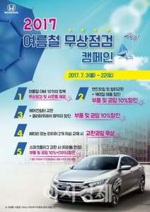 [이지 Car] 혼다코리아, 2017 여름철 무상점검 캠페인 실시