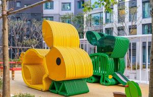 현대건설, 세계 최초 3D프린팅 어린이 놀이시설물 설치