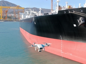 한화오션, 드론 활용한 선박 흘수 계측 시스템 개발